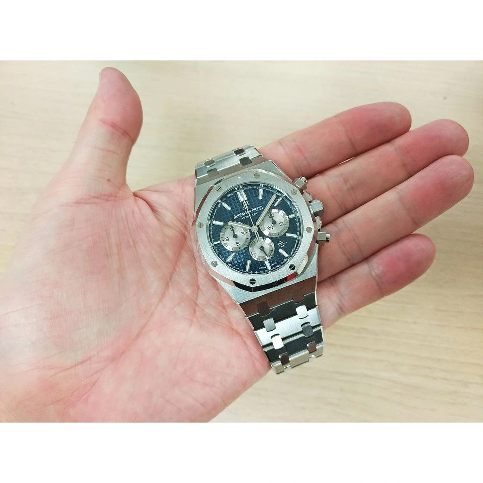 Audemars Piguet Watch For Men - Royal Oak Selfwinding Chronograph, Steel, Blue Dial