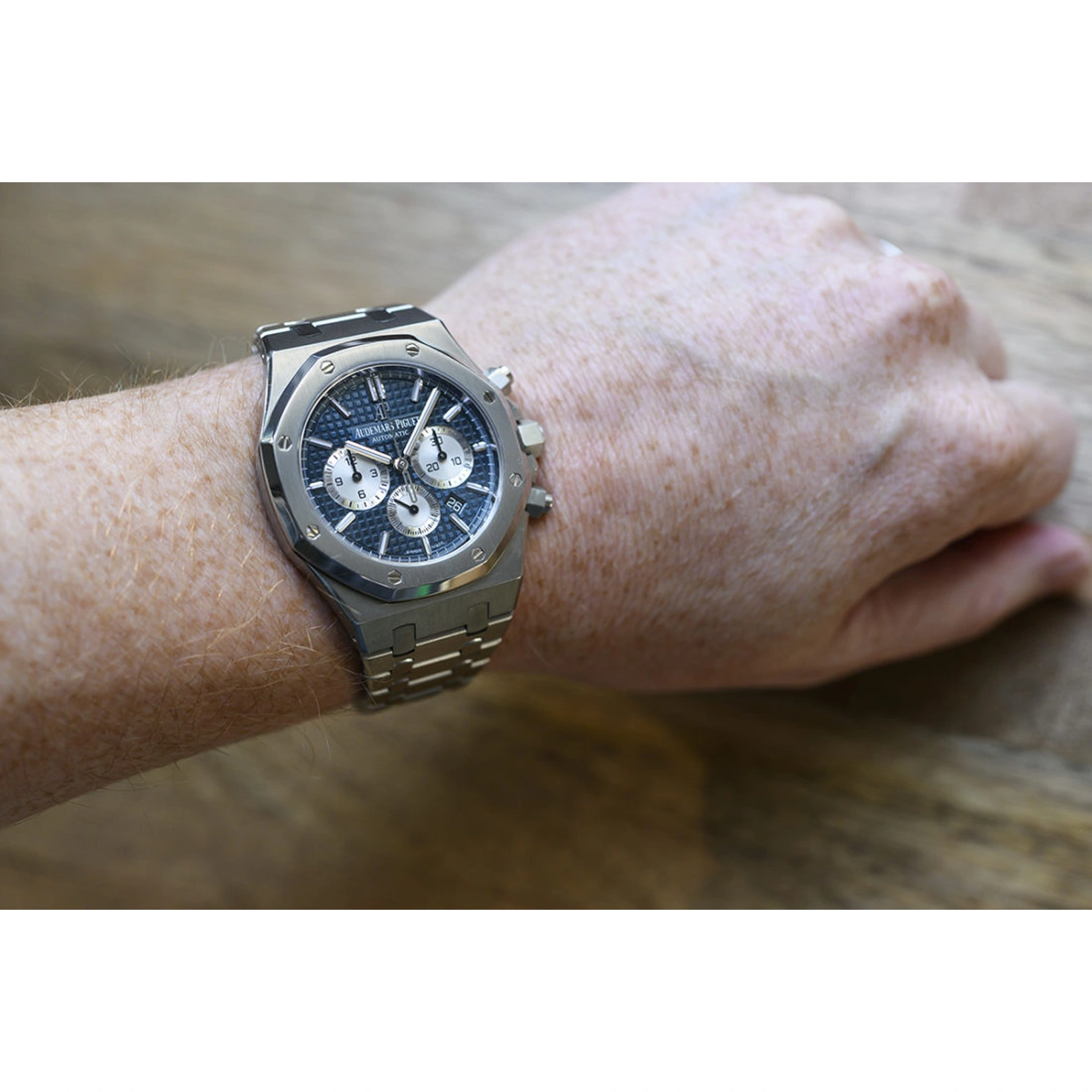 Audemars Piguet Watch For Men - Royal Oak Selfwinding Chronograph, Steel, Blue Dial