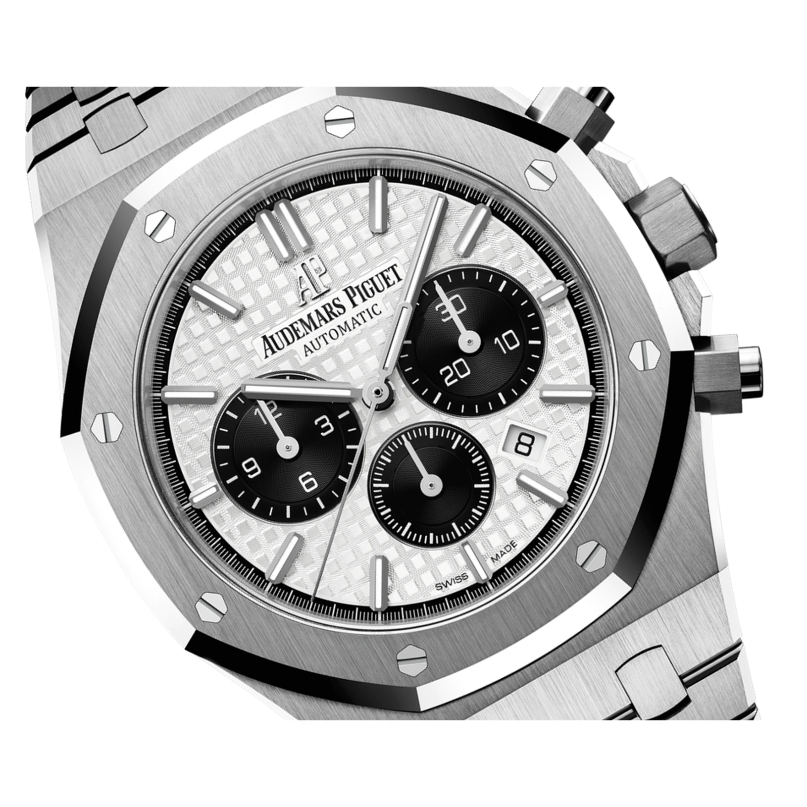 Audemars Piguet Watch For Men - Royal Oak Selfwinding Chronograph, Steel, Silver-Black Two-Tone Dial