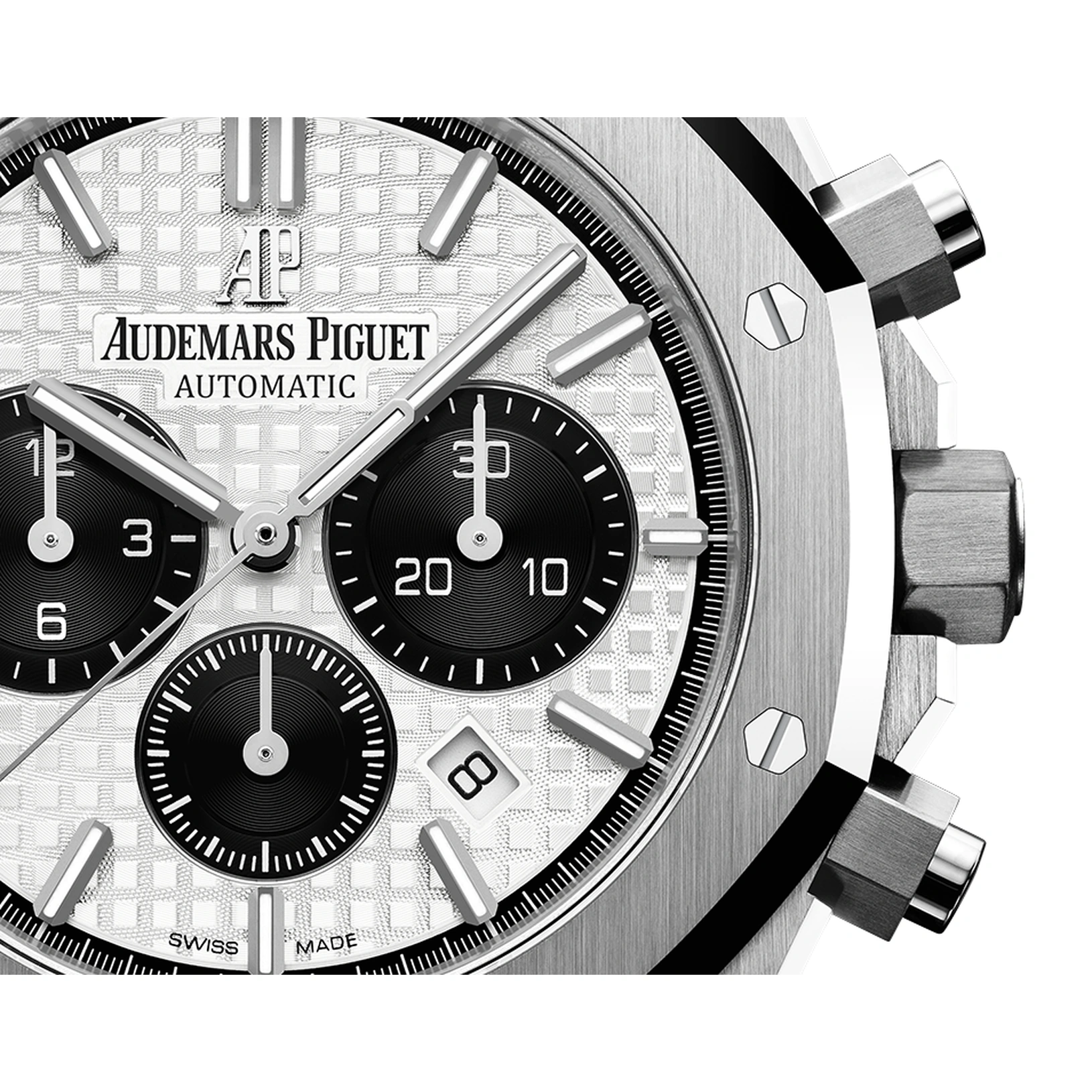 Audemars Piguet Watch For Men - Royal Oak Selfwinding Chronograph, Steel, Silver-Black Two-Tone Dial