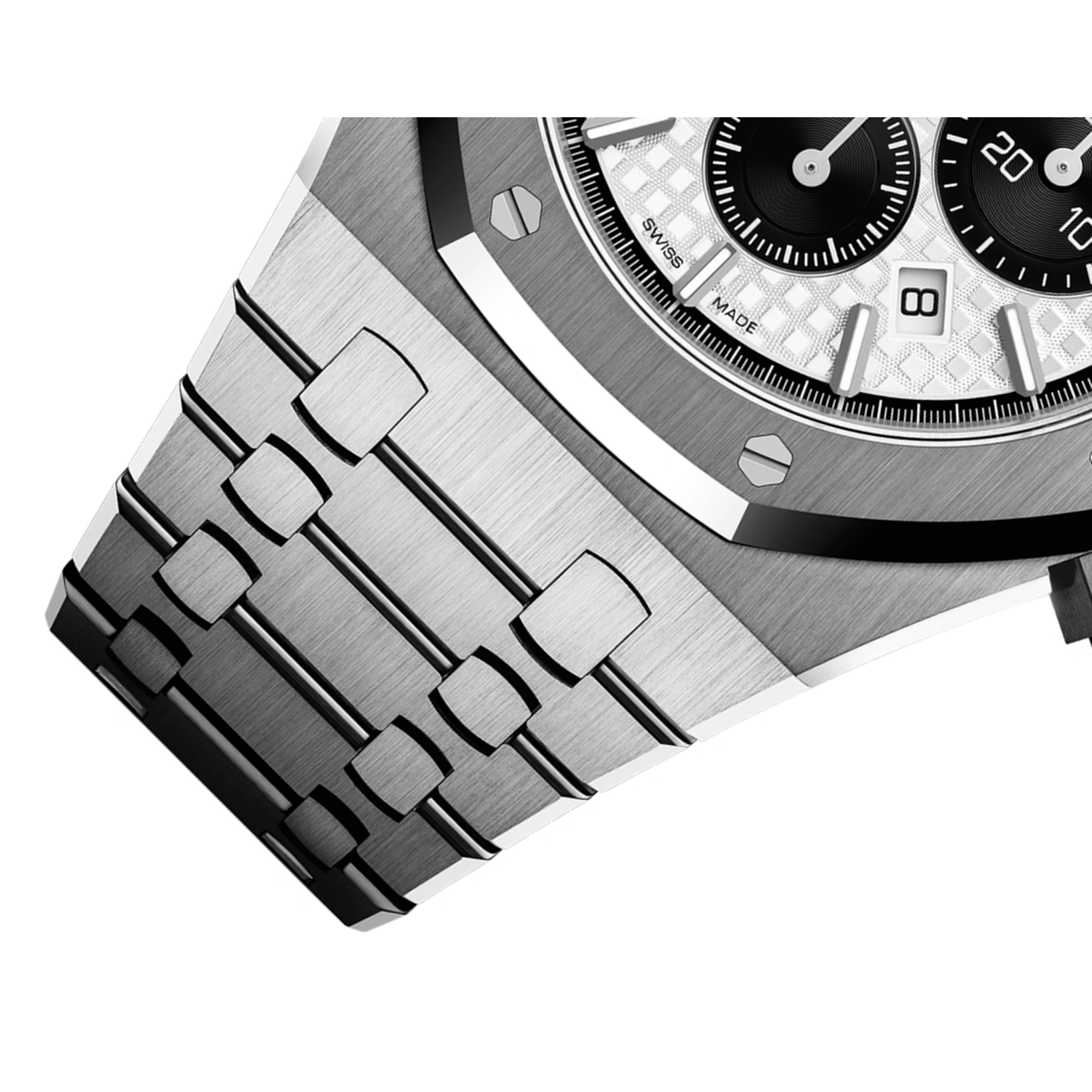 Audemars Piguet Watch For Men - Royal Oak Selfwinding Chronograph, Steel, Silver-Black Two-Tone Dial
