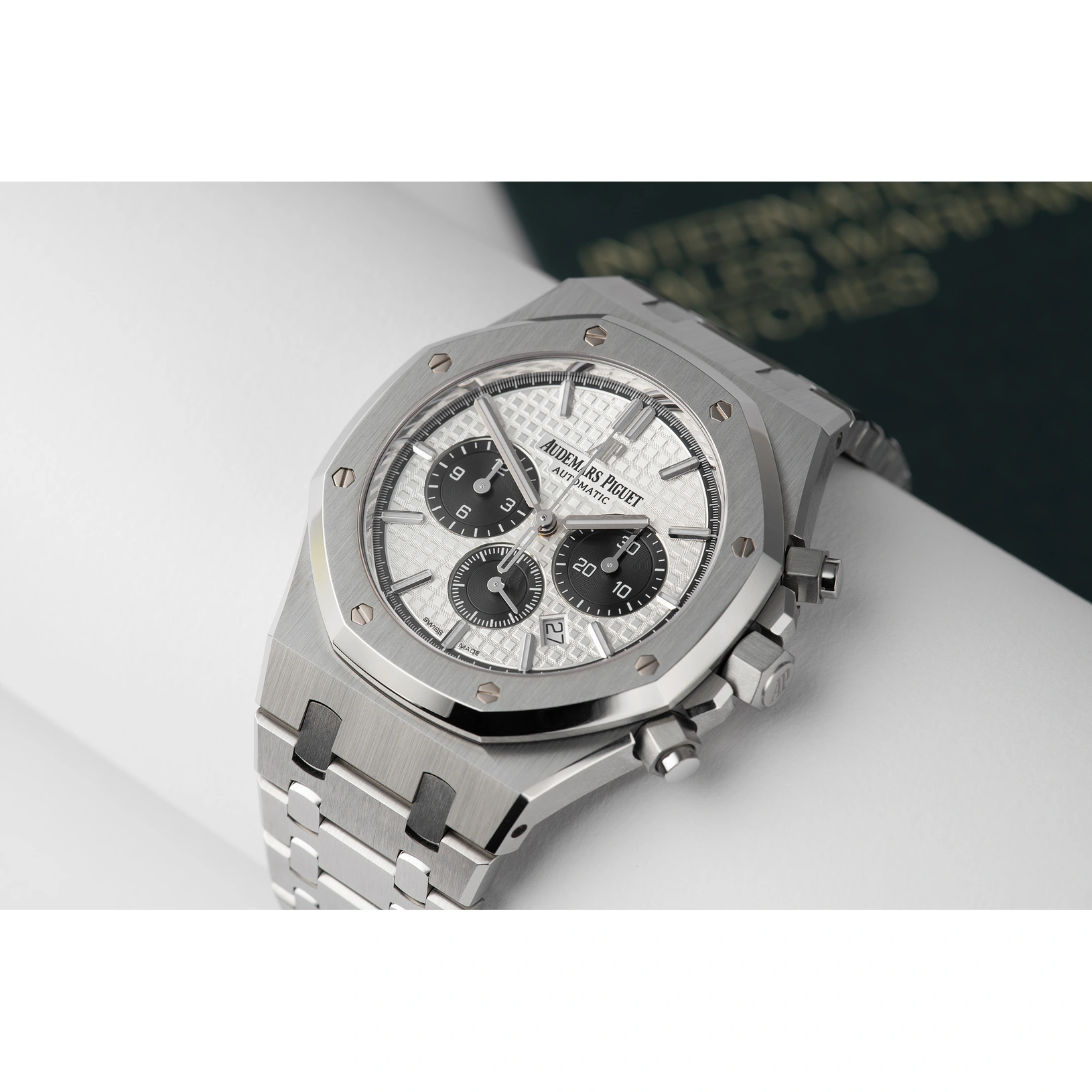 Audemars Piguet Watch For Men - Royal Oak Selfwinding Chronograph, Steel, Silver-Black Two-Tone Dial