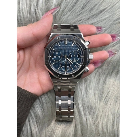 Audemars Piguet Watch For Men - Royal Oak Selfwinding Chronograph, Steel, “Bleu Nuit, Nuage 50” Dial