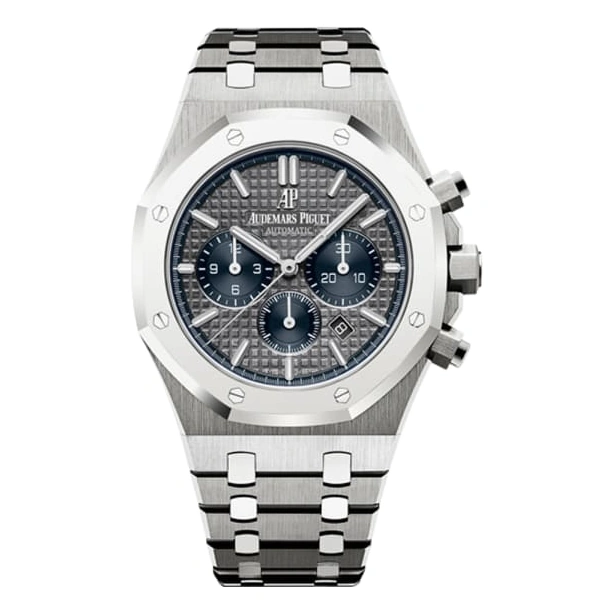 Audemars Piguet Watch For Men - Royal Oak Selfwinding Chronograph, Titanium-Platinum, Black Dial