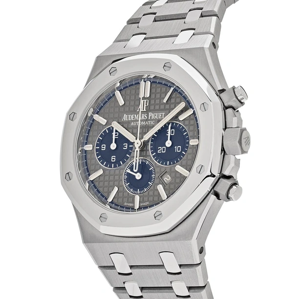 Audemars Piguet Watch For Men - Royal Oak Selfwinding Chronograph, Titanium-Platinum, Black Dial
