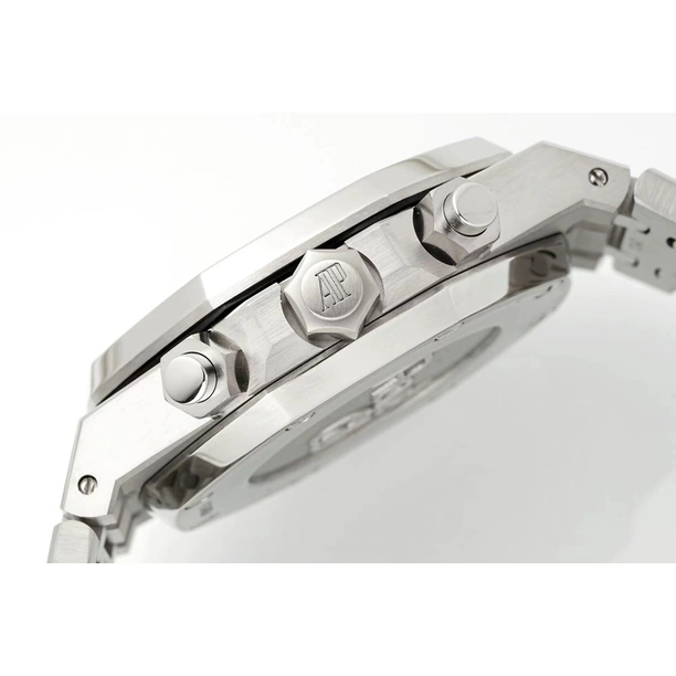 Audemars Piguet Watch For Men - Royal Oak Selfwinding Chronograph, Titanium-Platinum, Black Dial