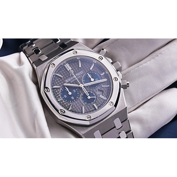 Audemars Piguet Watch For Men - Royal Oak Selfwinding Chronograph, Titanium-Platinum, Black Dial