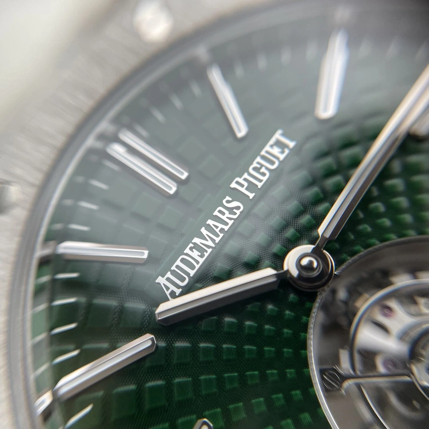Audemars Piguet Watch For Men - Royal Oak Selfwinding Flying Tourbillon, Titanium, Green Dial