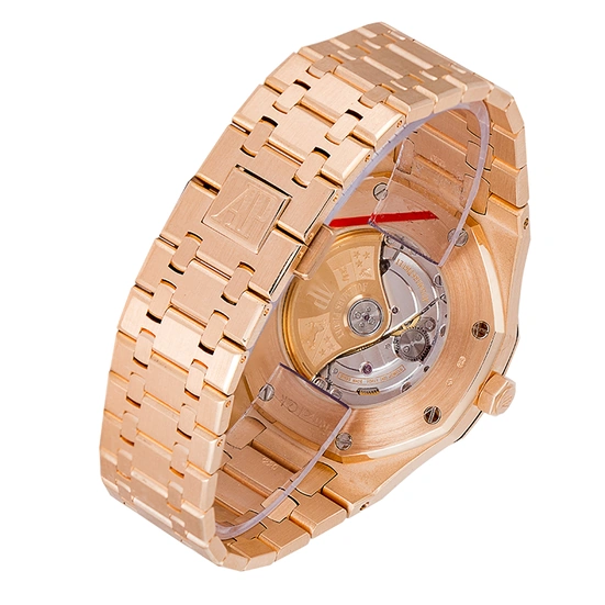 Audemars Piguet Watch For Men - Royal Oak Selfwinding, 41 mm, Rose Gold, Blue Dial
