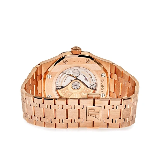 Audemars Piguet Watch For Men - Royal Oak Selfwinding, 41 mm, Rose Gold, Blue Dial