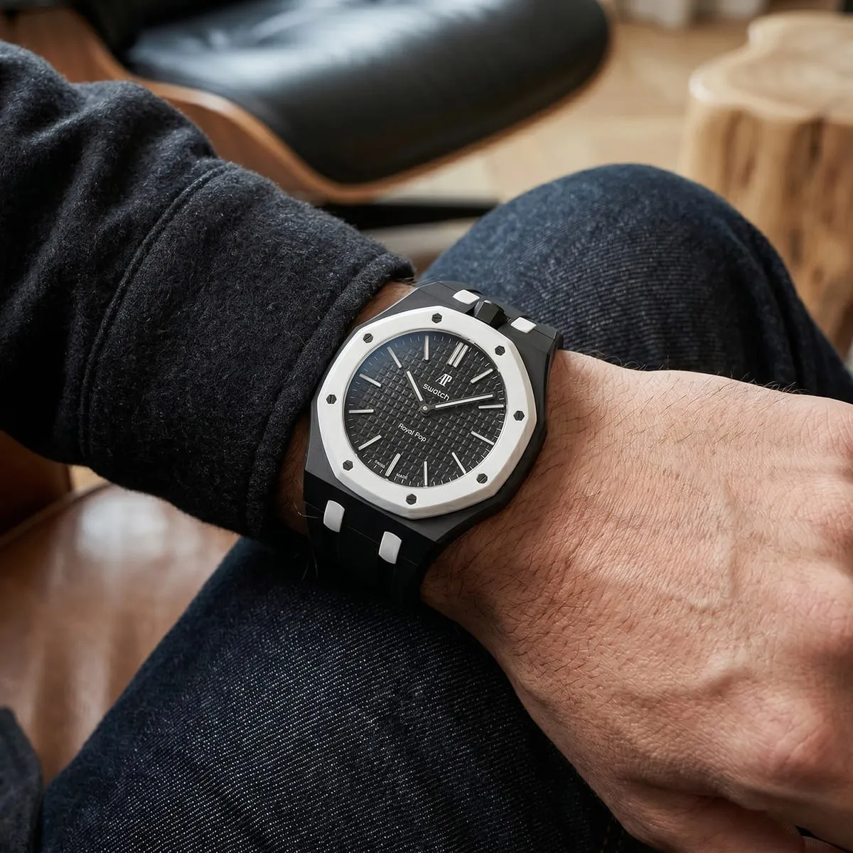 Audemars Piguet Black and White Strap