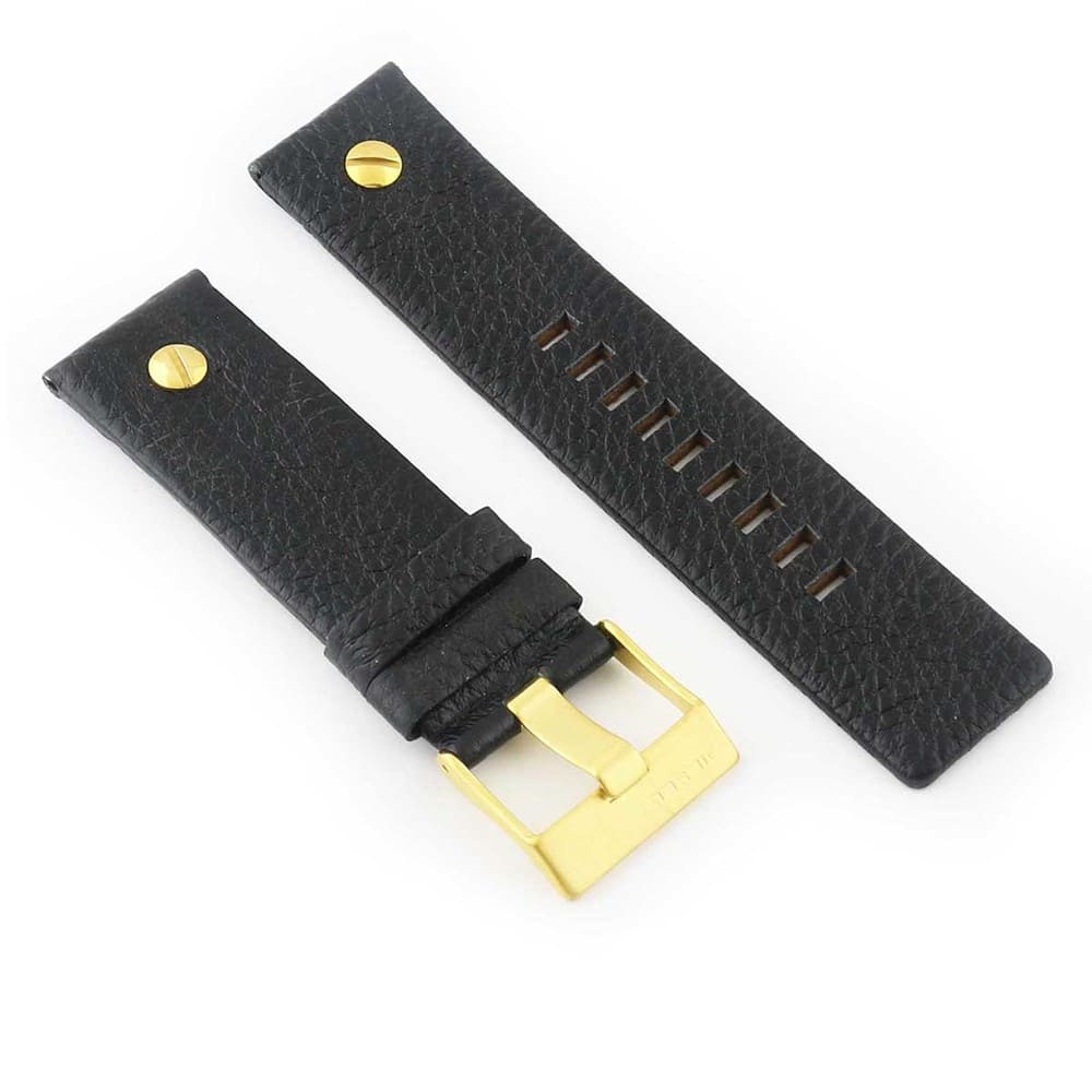 Diesel Black Leather Belt 4