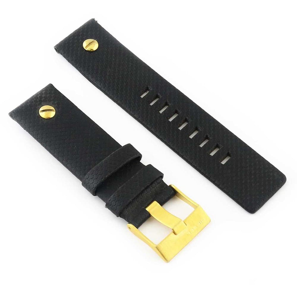 Diesel Black Leather Belt 5