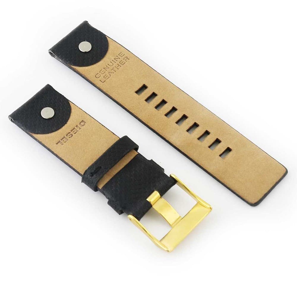 Diesel Black Leather Belt 5
