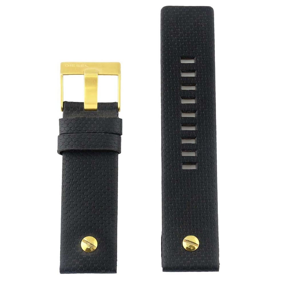 Diesel Black Leather Belt 5