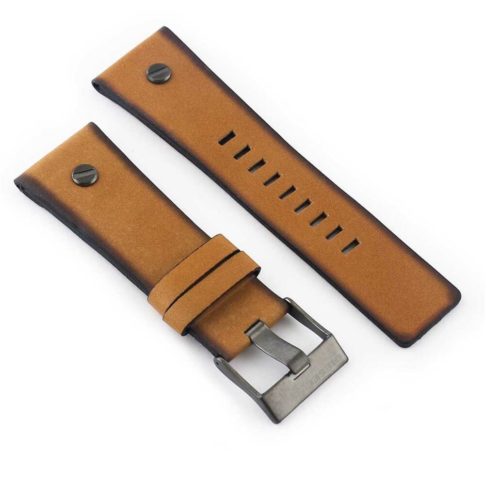 Diesel Havana Brown Leather Belt