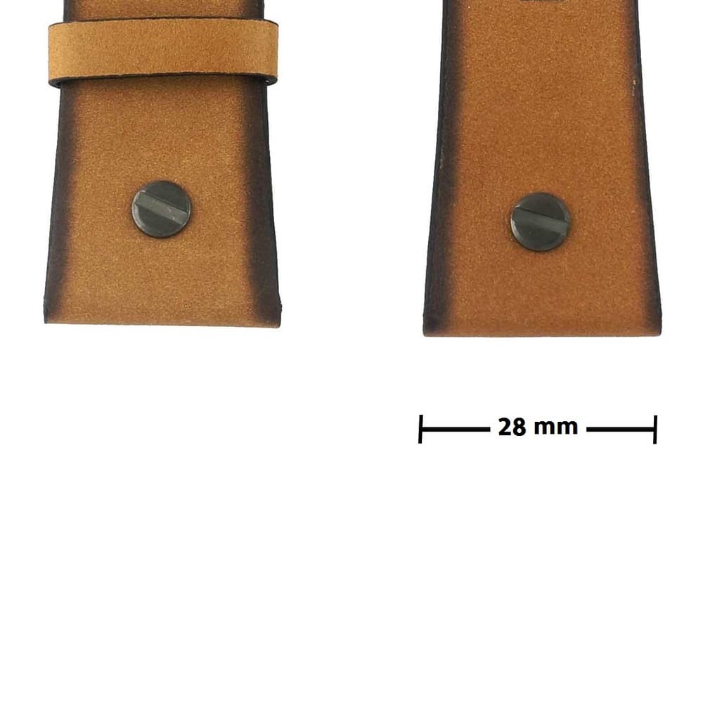 Diesel Havana Brown Leather Belt