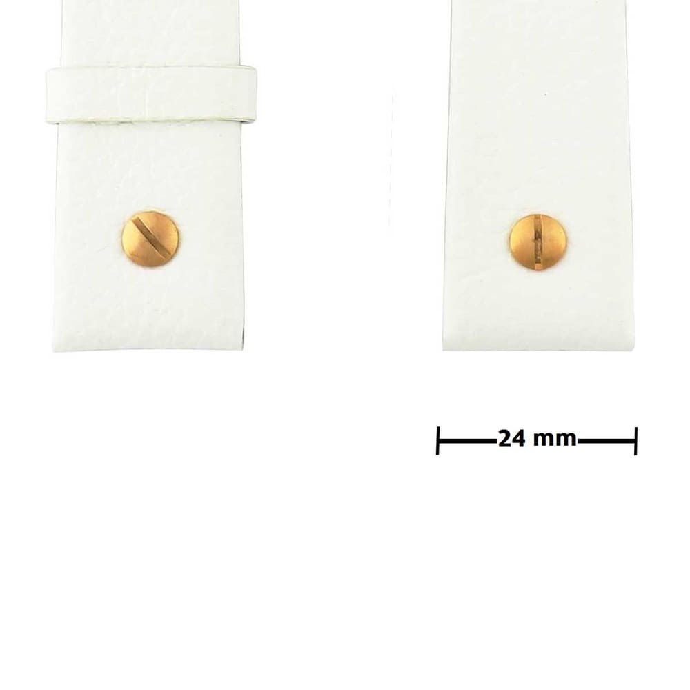 Diesel White Leather Belt