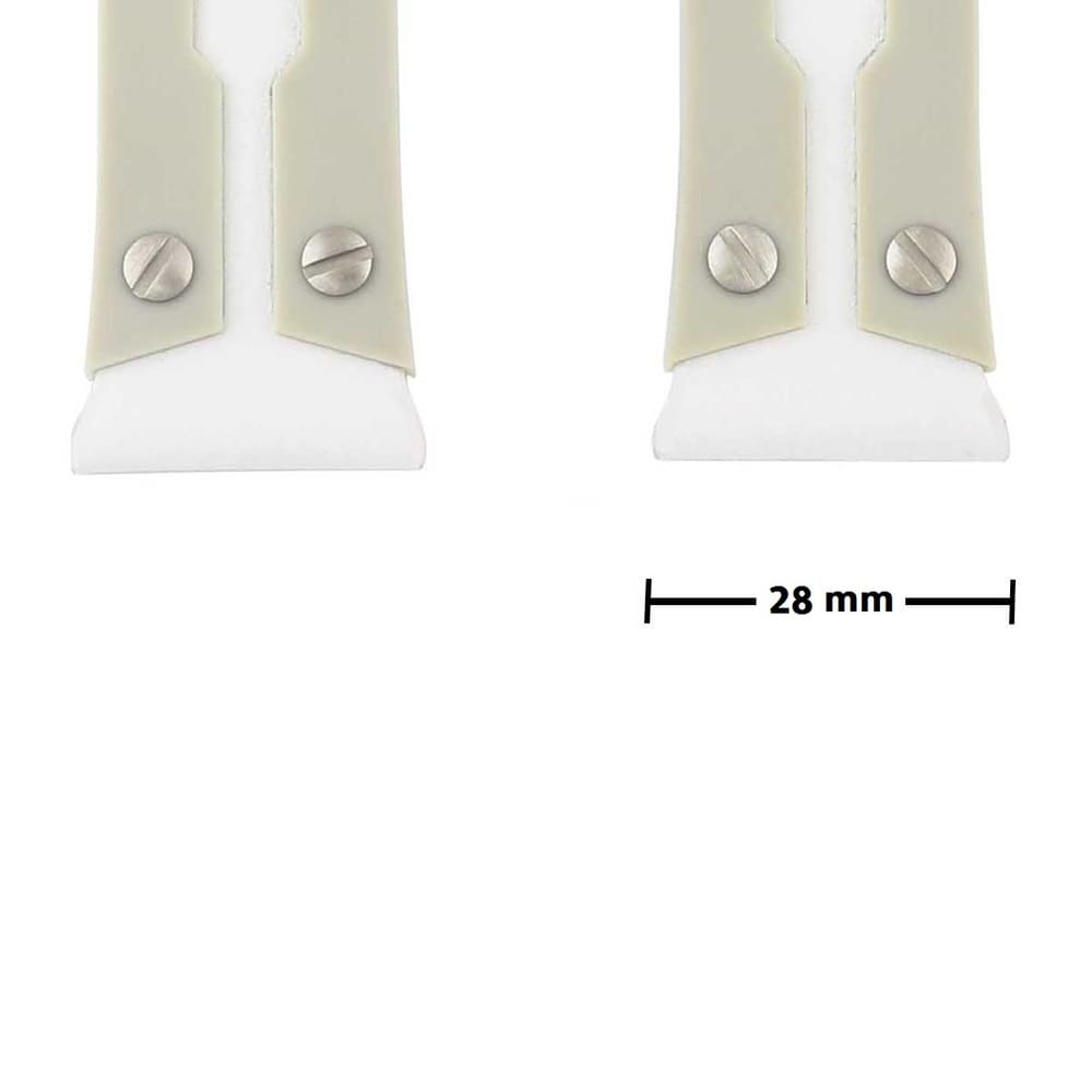 Diesel White Rubber Belt