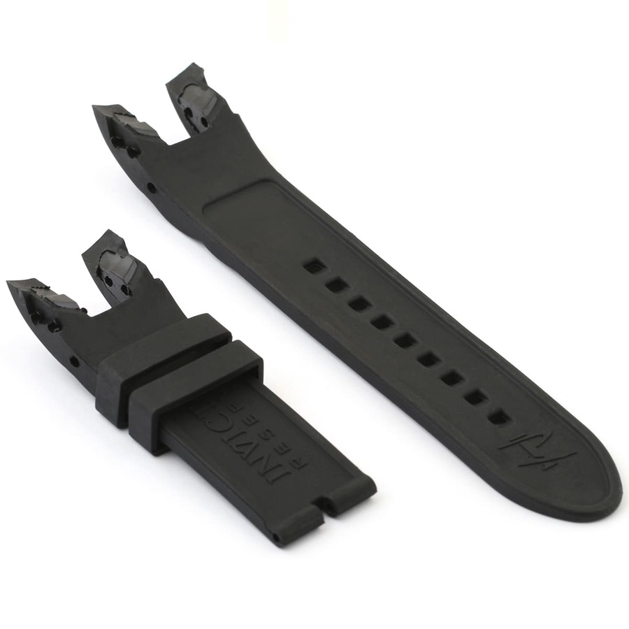 Invicta Black Rubber Strap