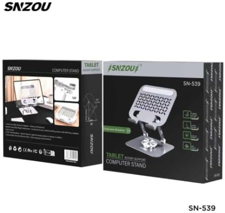SNZOU SN-539 360° Rotating Aluminum Desktop Tablet Stand