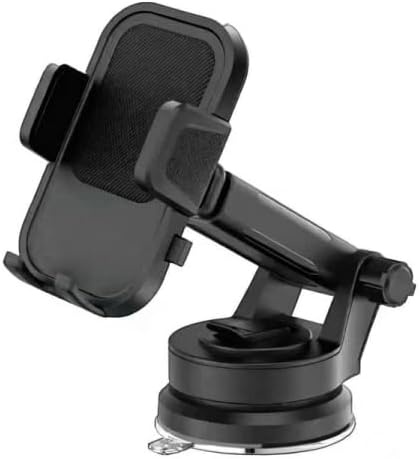 Snzou SN-544 Vacuum Suction Phone Holder Sturdy and Durable Design - Black