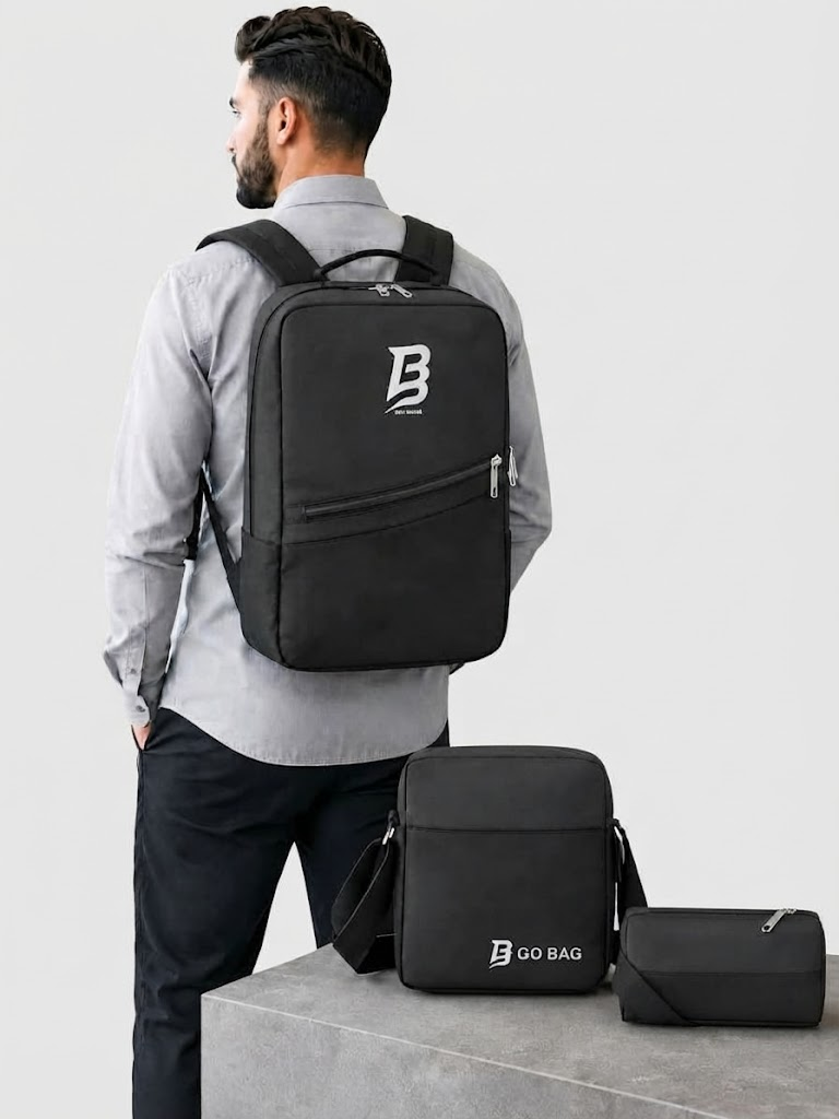 3-Piece Backpack Set | باكدج 3 شنط BACK BAG