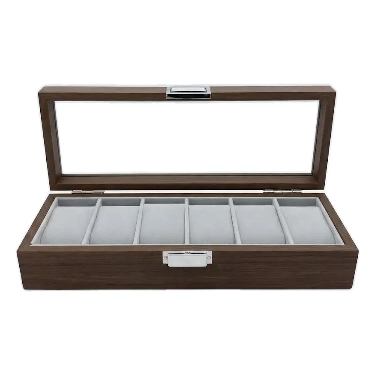 6-Slots Wooden Watch Hand Case