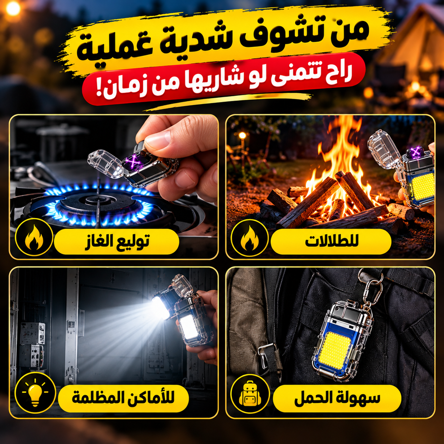 تصميم الكشاف والولاعة