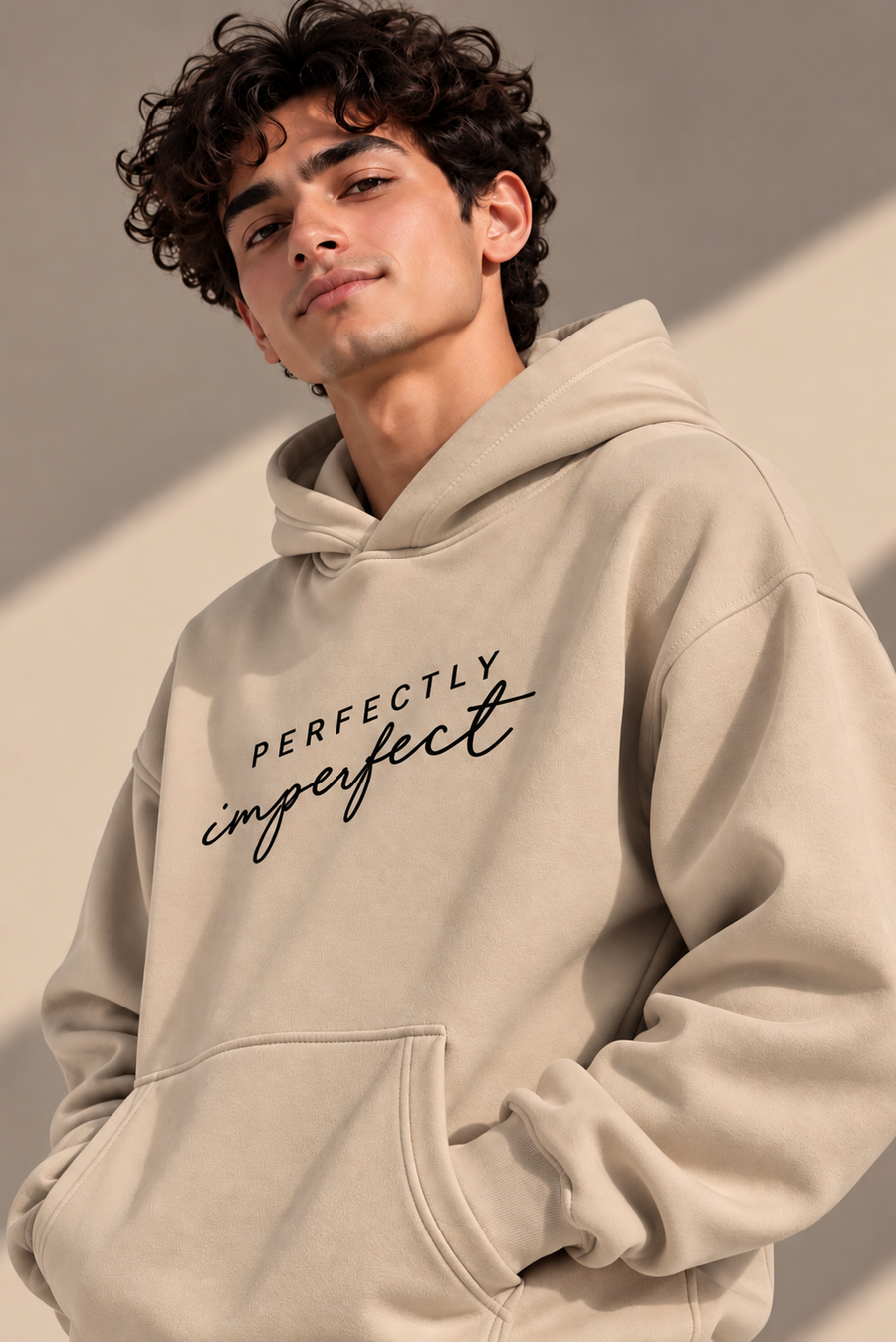 IMPERFECT Oversized Hoodie – Sand Beige