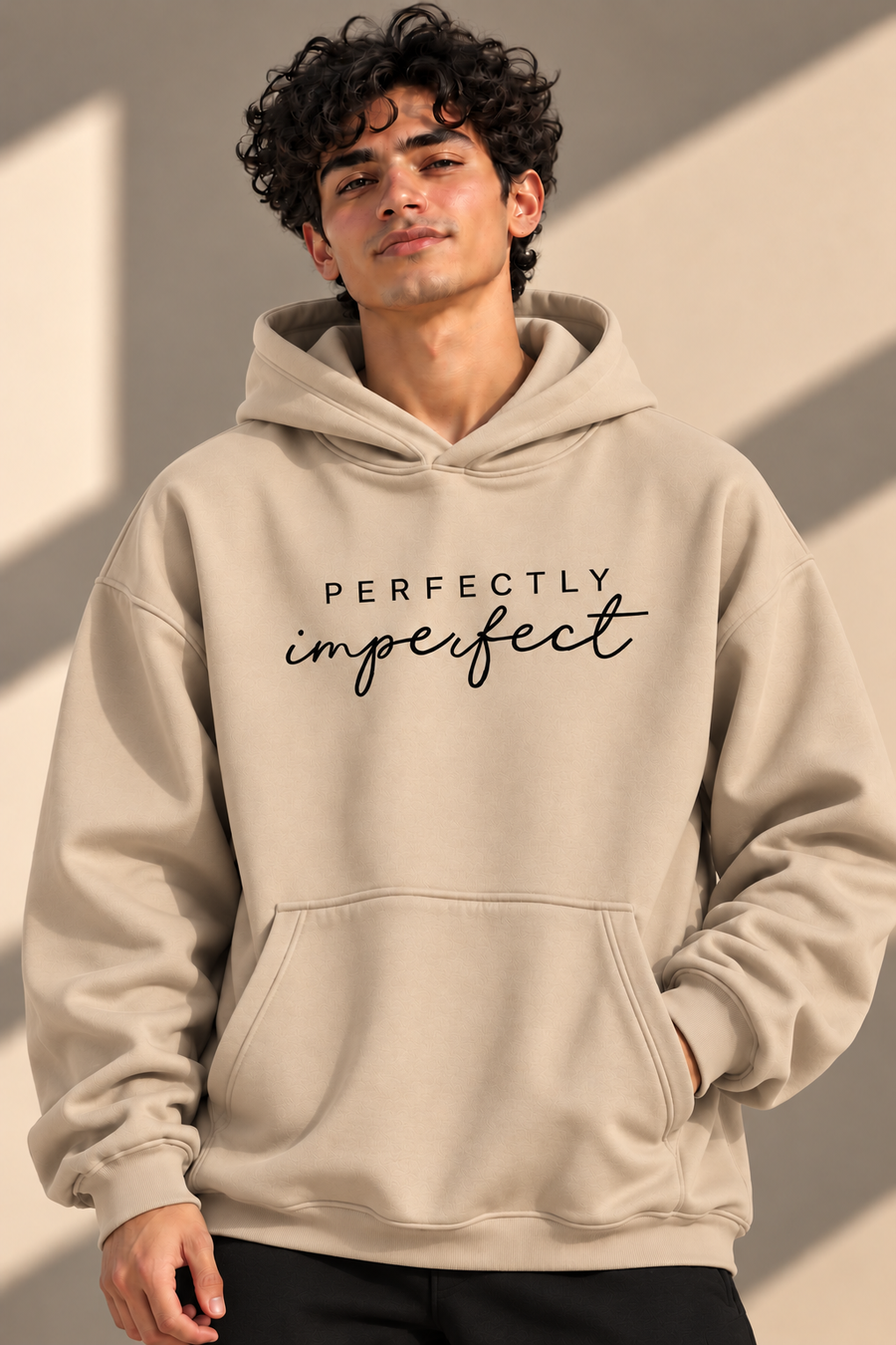 IMPERFECT Oversized Hoodie – Sand Beige