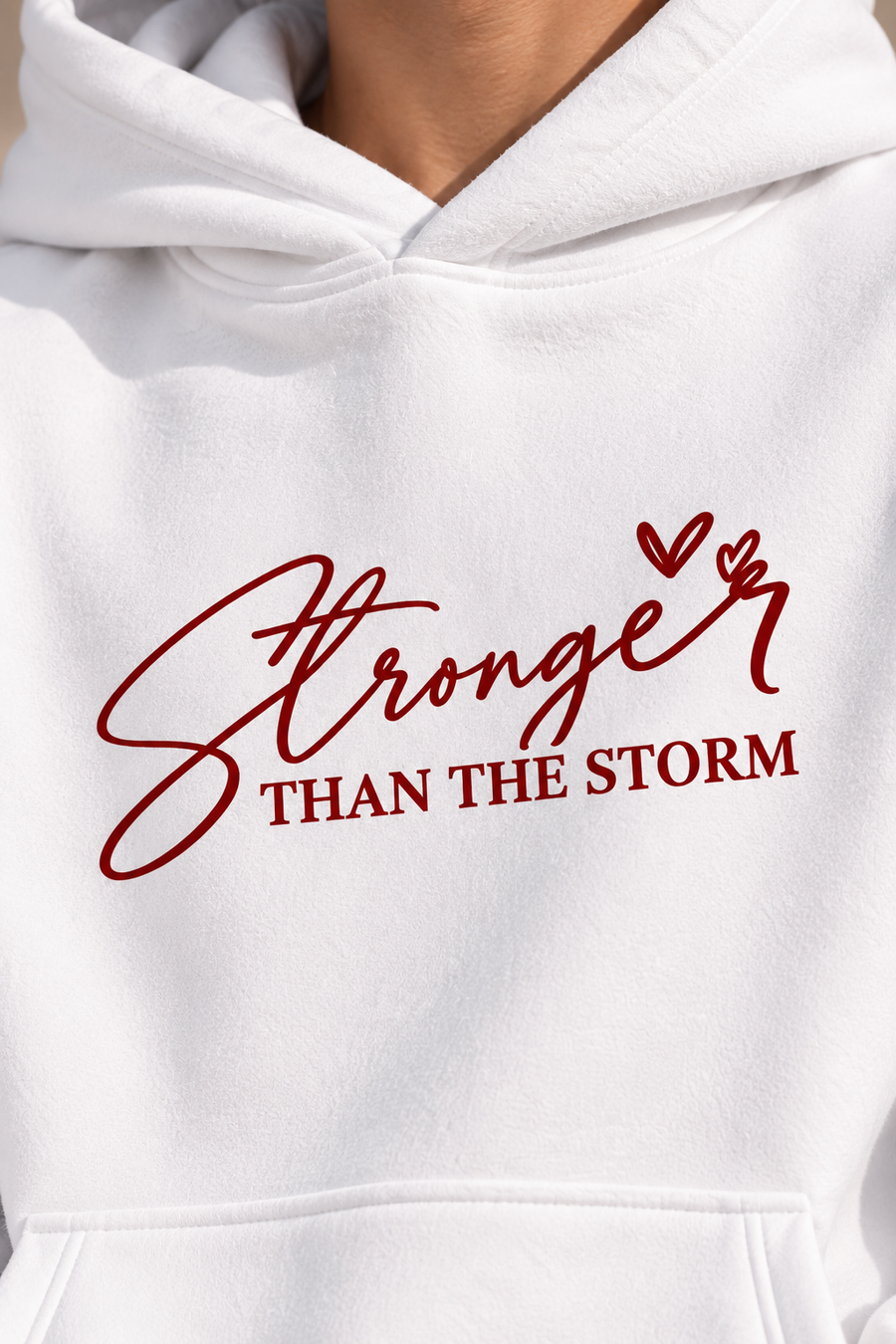RISE Oversized Hoodie – White