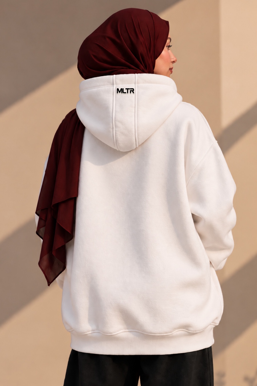 RISE Oversized Hoodie –Off White