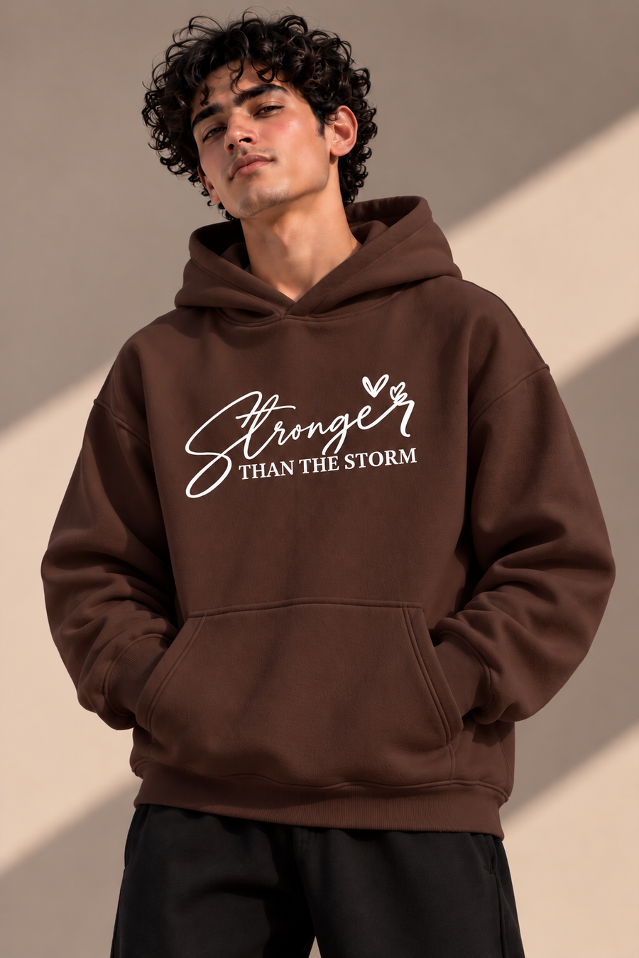 RISE Oversized Hoodie - Brown
