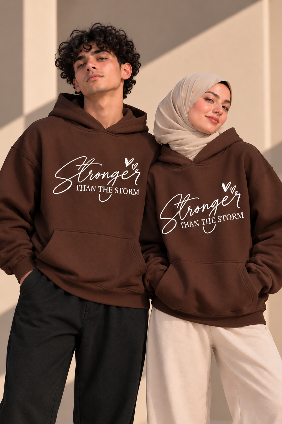 RISE Oversized Hoodie - Brown