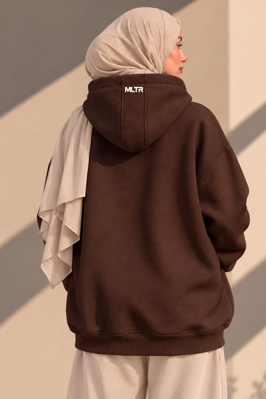 RISE Oversized Hoodie – Chocolate Brown