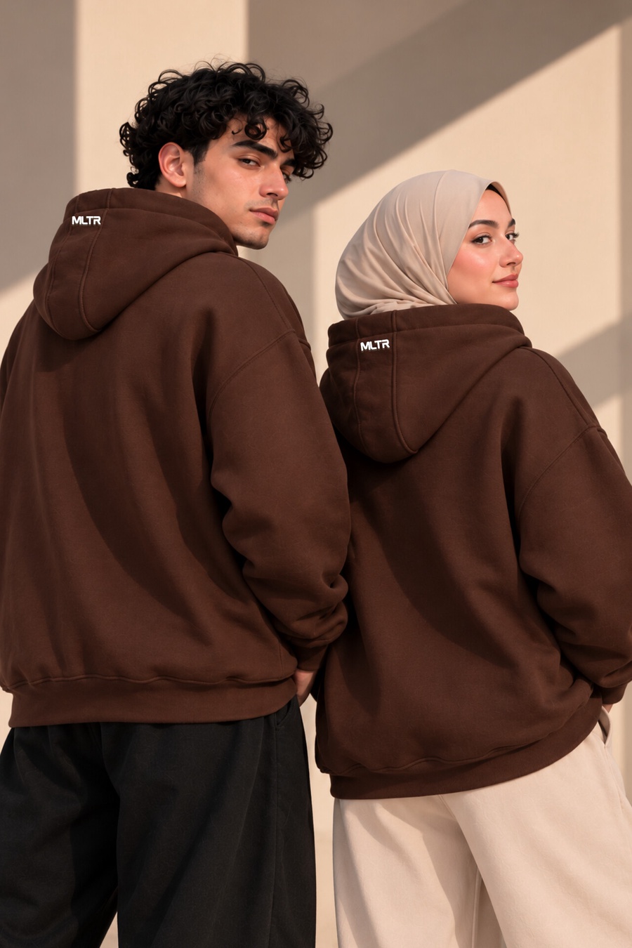 RISE Oversized Hoodie – Chocolate Brown
