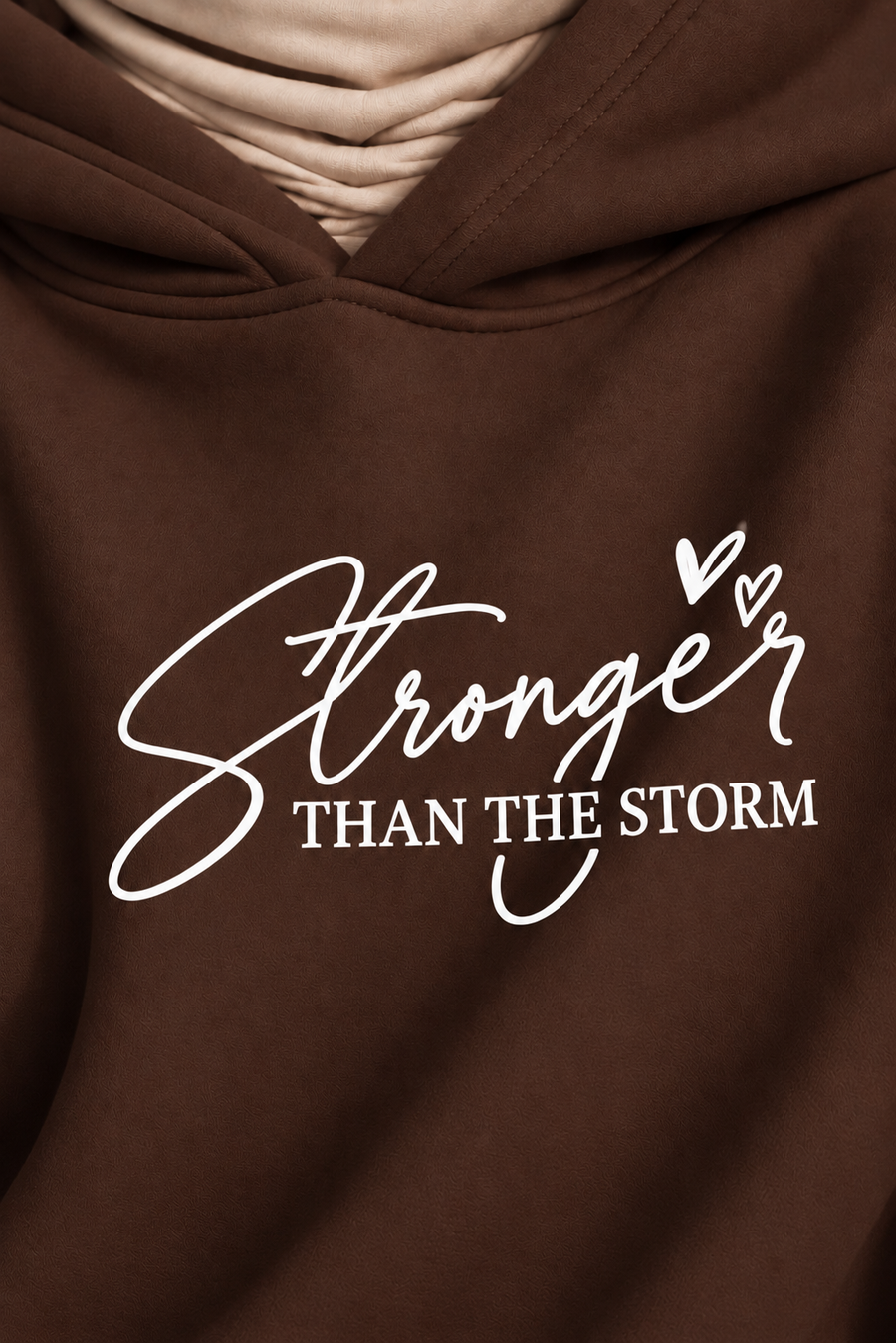RISE Oversized Hoodie – Chocolate Brown