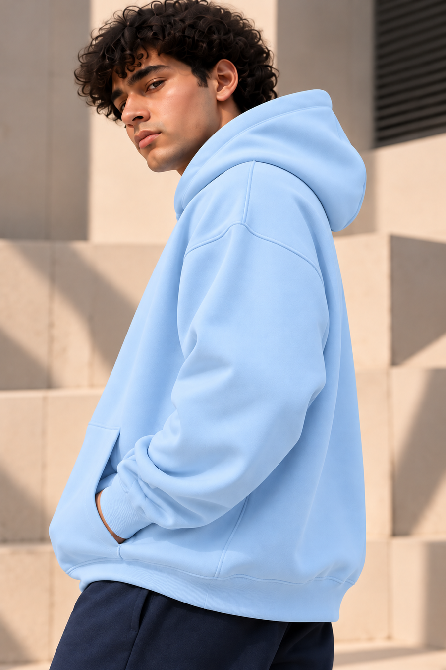 Peanuts Oversized Hoodie – Baby Blue