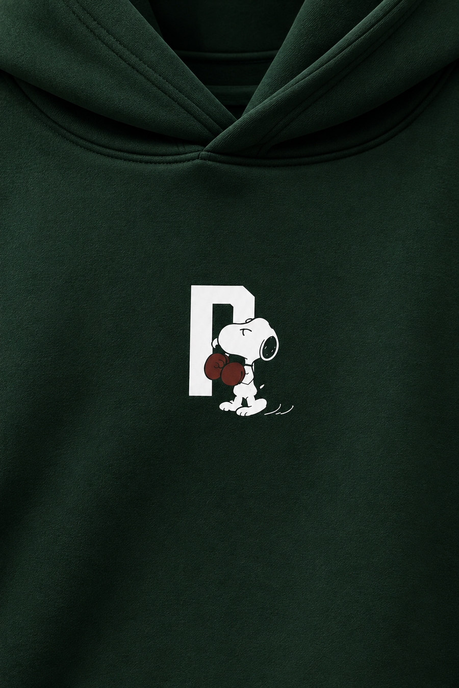 Peanuts Oversized Hoodie – Dark Green 