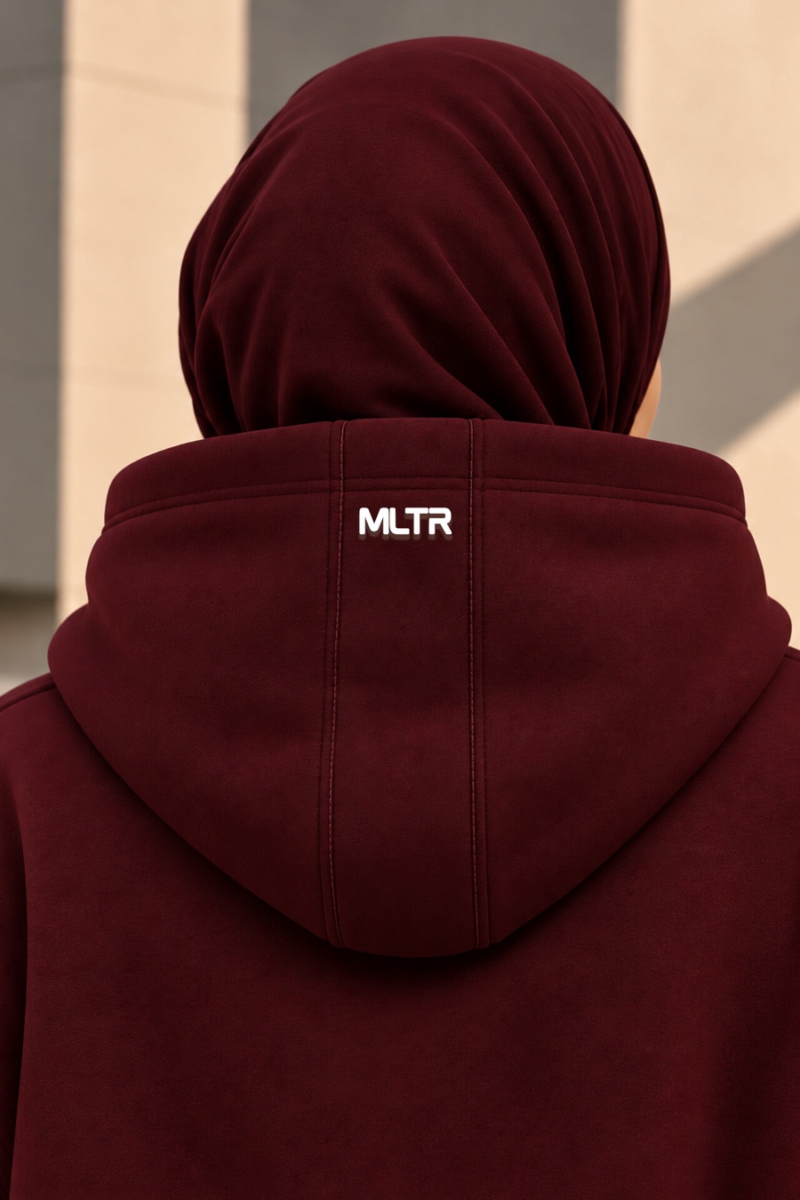 REBIRTH Oversized Hoodie – Burgundy