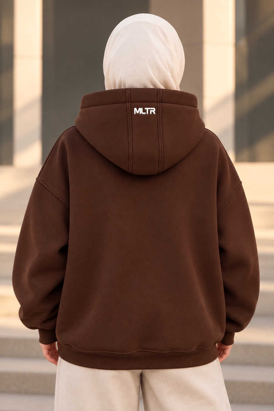 REBIRTH Oversized Hoodie – Chocolate Brown