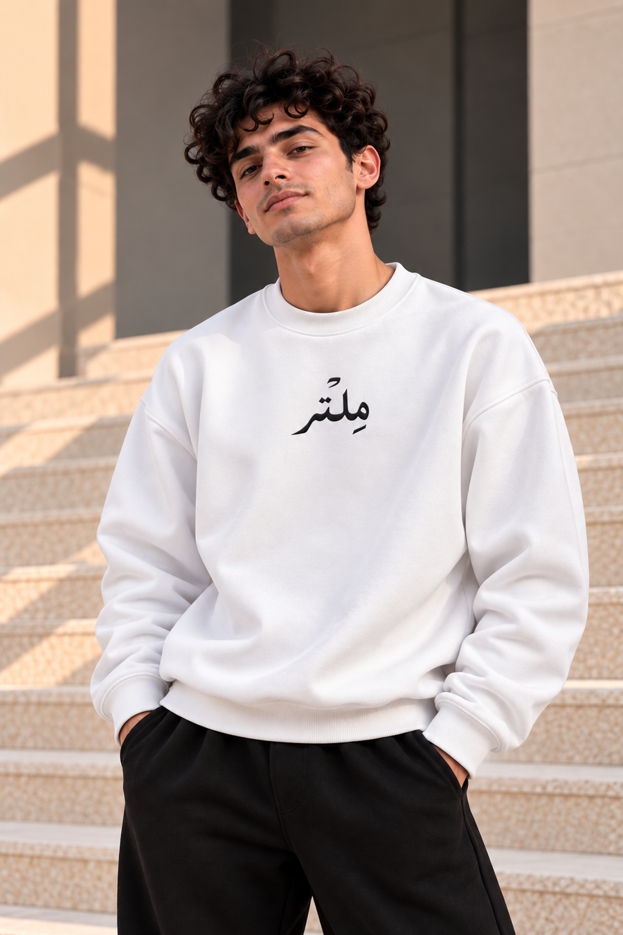 Essential Crewneck Sweatshirt – White