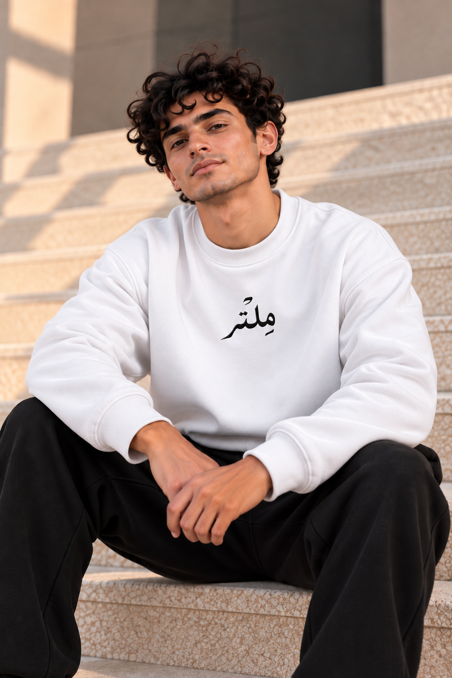 Essential Crewneck Sweatshirt – White