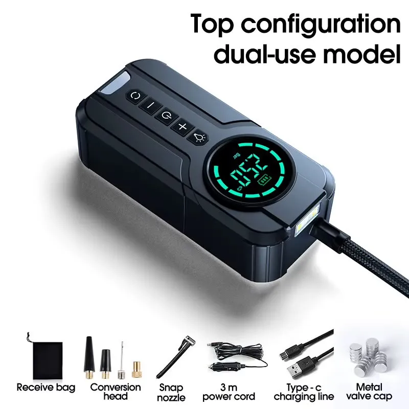 Car 4-in-1 Jump Starter & Tire Inflator–KJS01