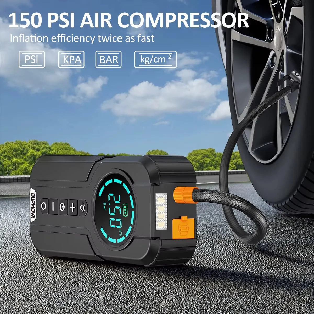 Car 4-in-1 Jump Starter & Tire Inflator–KJS01