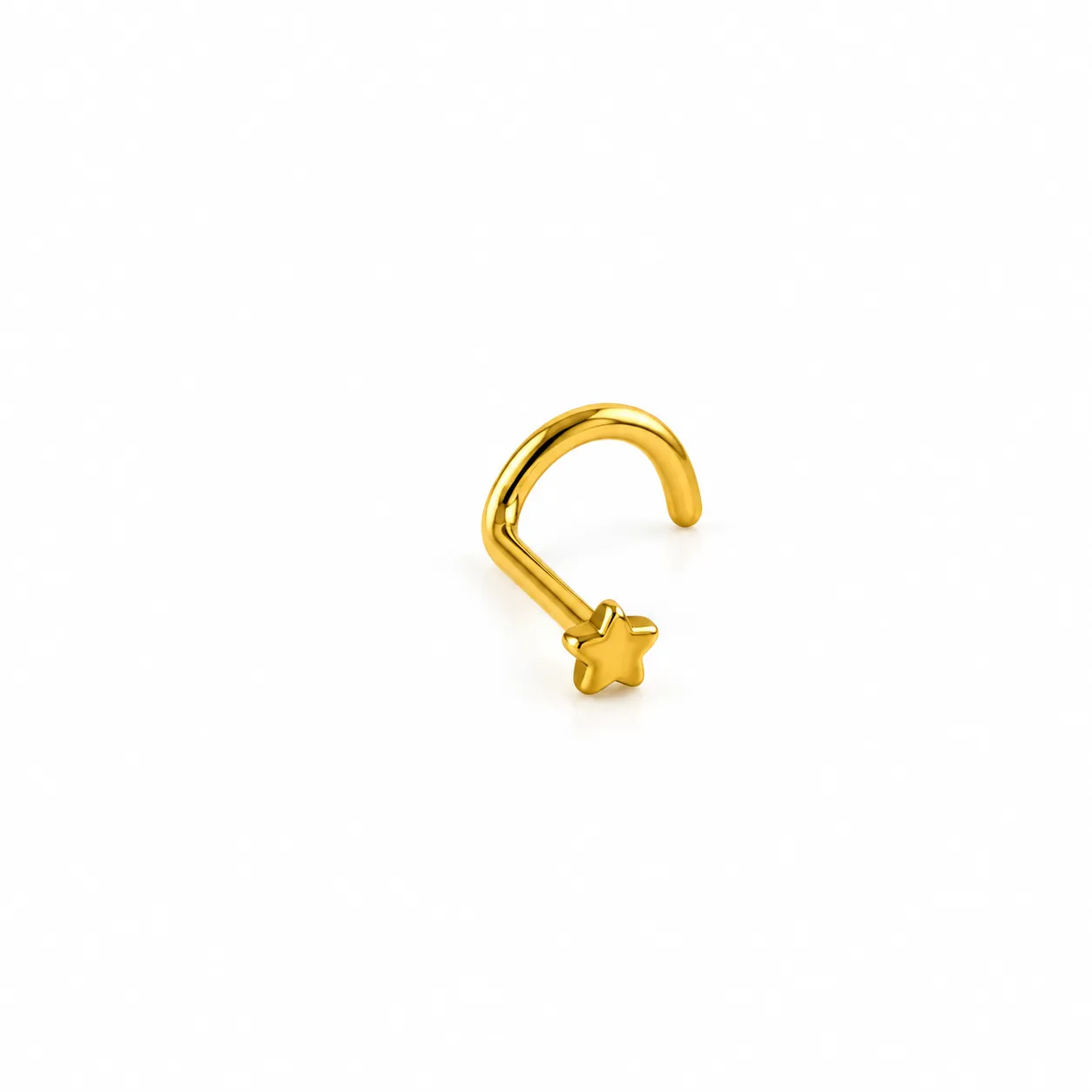 U-Shape Solid star-Gold
