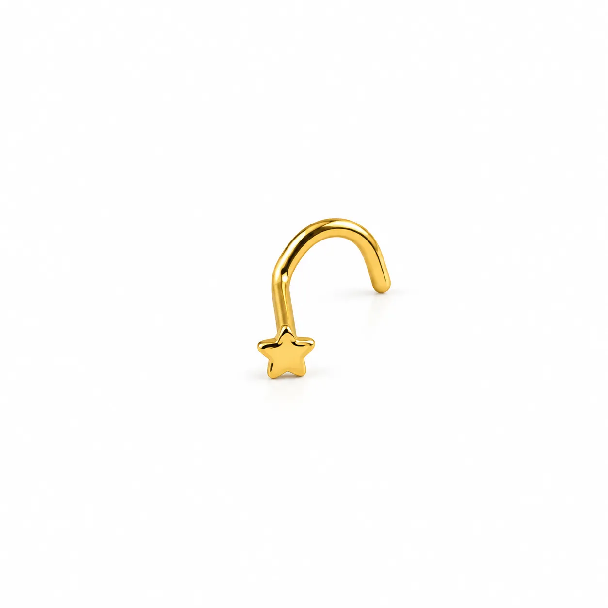 U-Shape Solid star-Gold