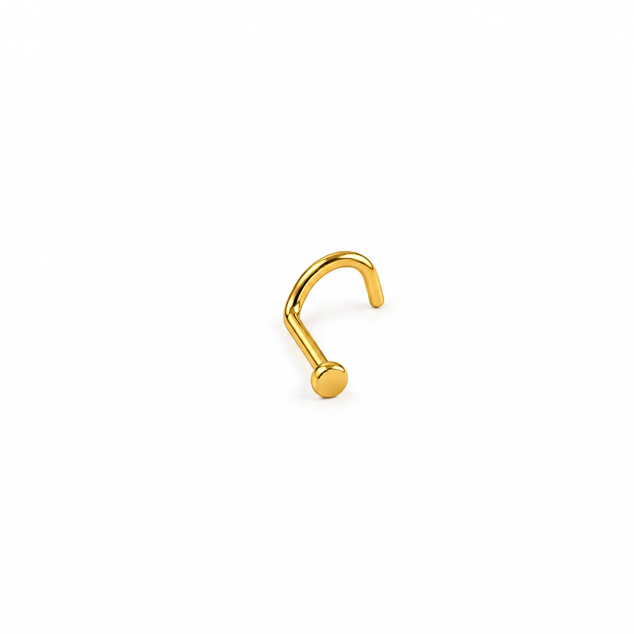 U-Shape Solid circular-Gold