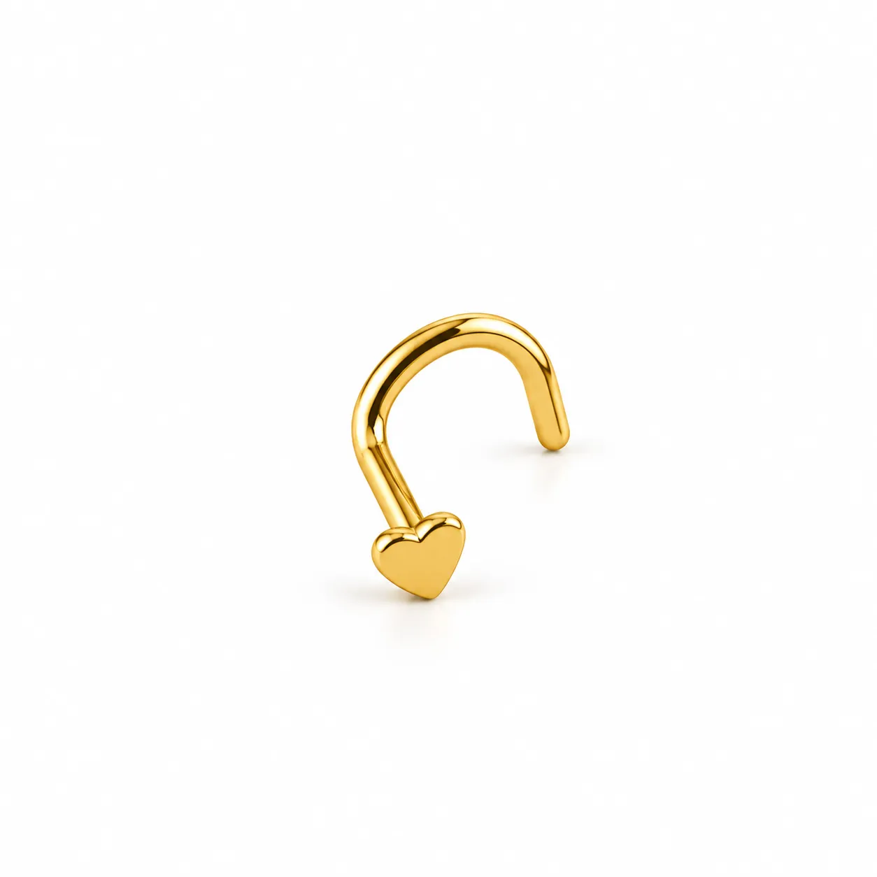 U-Shape Solid heart-Gold